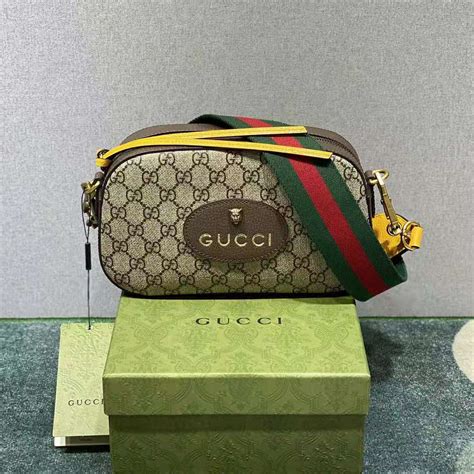 retro gucci messenger bag|Gucci gg supreme Messenger bag.